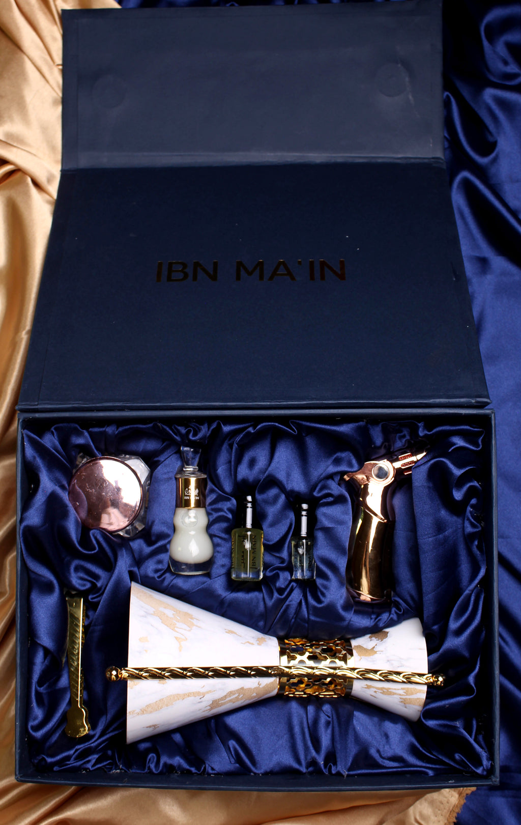 ROYAL BLUE | Luxury Perfume Oil & Incense Burner Set