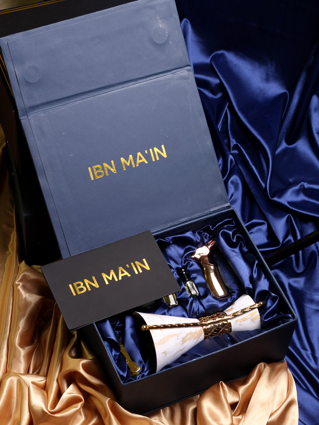 ROYAL BLUE | Luxury Perfume Oil & Incense Burner Set