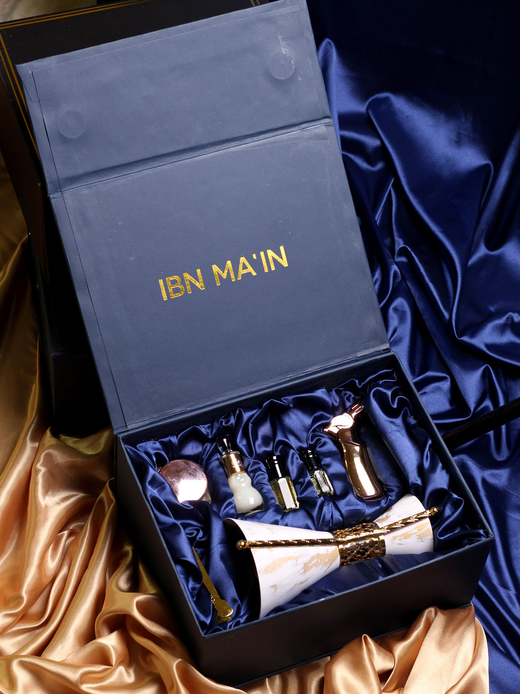 ROYAL BLUE | Luxury Perfume Oil & Incense Burner Set