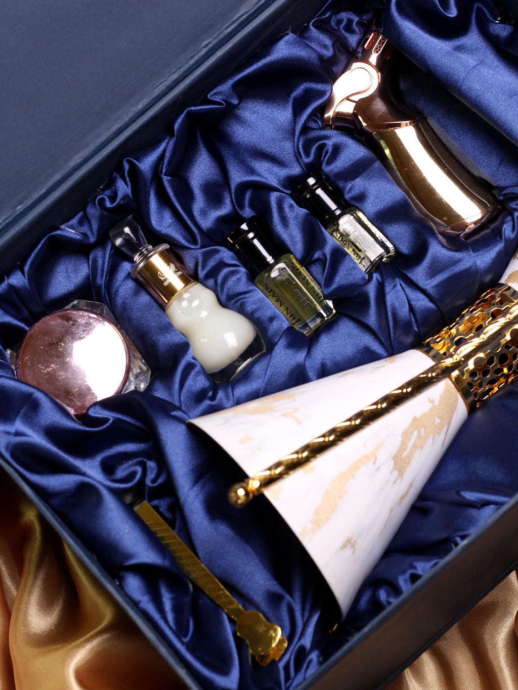 ROYAL BLUE | Luxury Perfume Oil & Incense Burner Set
