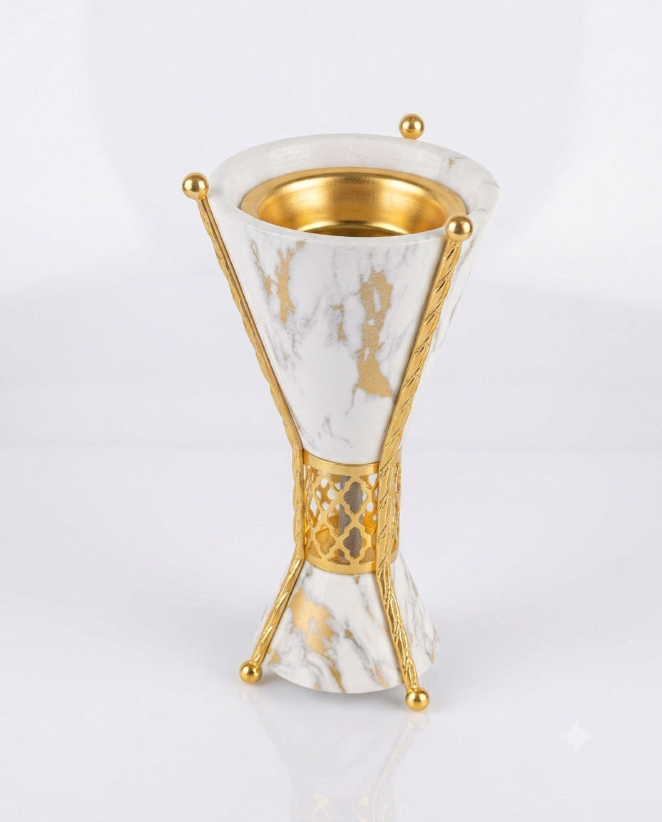 Italian Calacatta Gold Bakhoor Stand