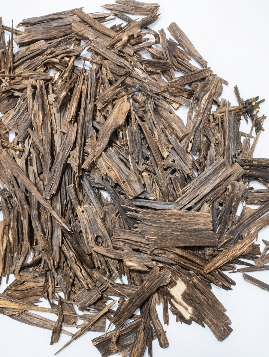 Hindi Oud Super agarwood chips from Borolekha, Moulvibazar, Bangladesh — long unpolished pieces
